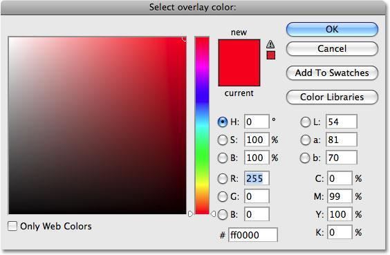 Photoshop s Color Picker dialog box.