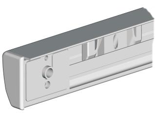 Top Rail with hinge side of door on the left when viewed from Inside the enclosure IMPORTANT: Ensure that both fixed panels are vertical and head and bottom rails are parallel.