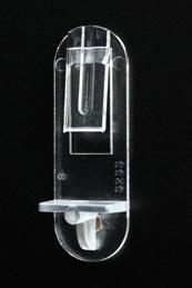 Color/Material: Clear Plastic Locking shelf support with 5MM peg for 5/8" or 3/4" shelf Decorative