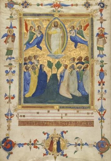 Paul Getty Museum, Los Angeles, Ms. 80a, verso. FLORENCE AT THE DAWN OF THE RENAISSANCE: PAINTING AND ILLUMINATION, 1300 1350 At the J.