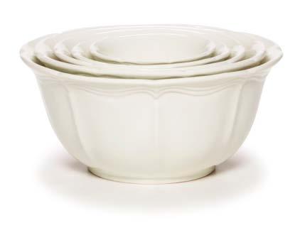 9-inch vase, a set of four 4.25-inch dip bowls, a small 7.5-inch canister, a medium 8.