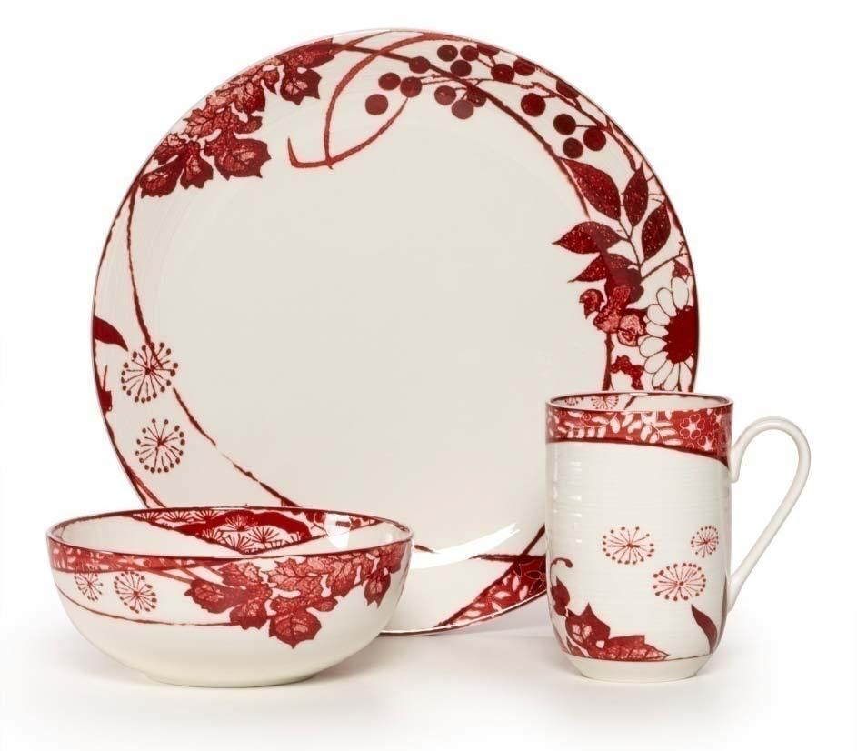 Mikasa Hana Hana 2013. Lifetime Brands, Inc. All rights reserved. Mikasa Hana dinnerware features a global floral design that is carried through onto the back of each piece in the place setting.