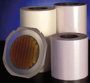 UV-Sensitive Dicing Tape UV-sensitive tape is recommended if: Very high adhesive strength is needed very thin, delecate wafers are separated dies of different sizes have to be processed the time