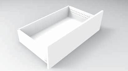 ARIANEDRAWER DRAWERS&RUNNERS WHITEARIANEMM WHITESIDETUBEKIT Drawer not included. Drawer and back panel connectors ordered separately.