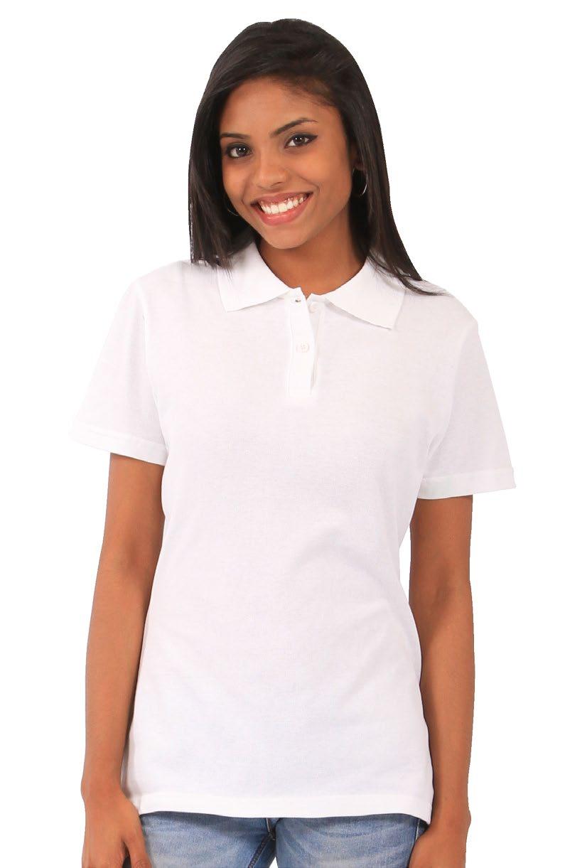 LADIES fitted polo 195gm 100% cotton