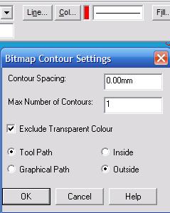 Then select Bitmaps > Contour Bitmap. 5.