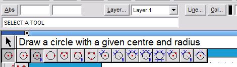 Drawing a Circular Base 1. On the right hand side toolbox check Grid and Grid Lock is selected. 2. Check the Line colour is set to black.