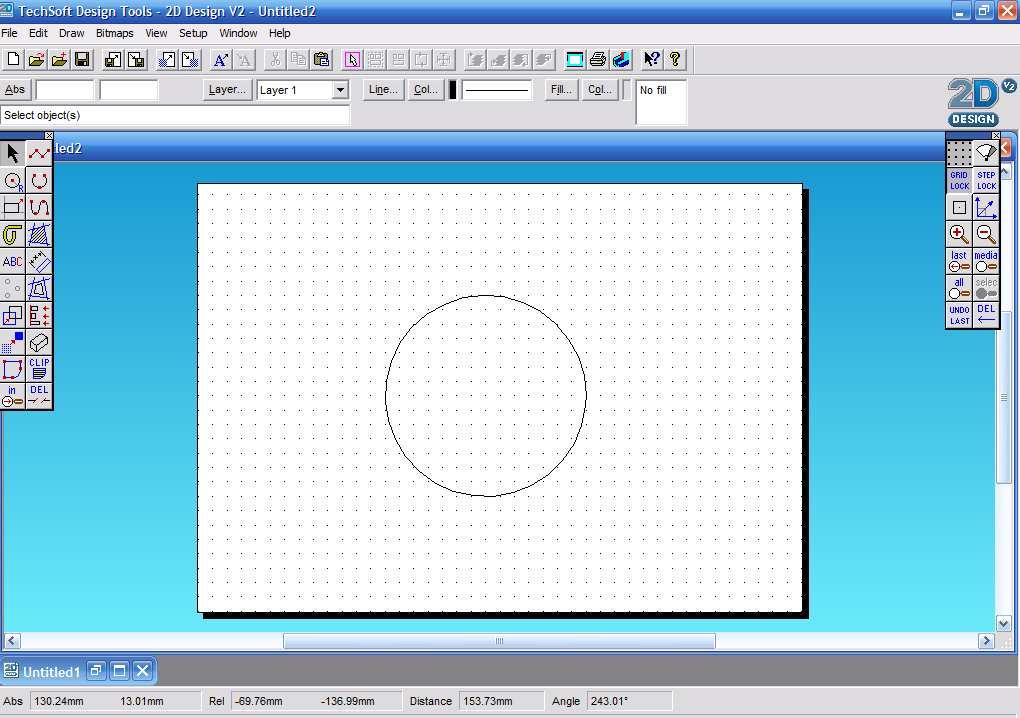 For a 140mm diameter circle set the radius to 70.0mm, then click OK. DRAWING A CIRCULAR BASE 5. Click once near the centre of the page. 6.