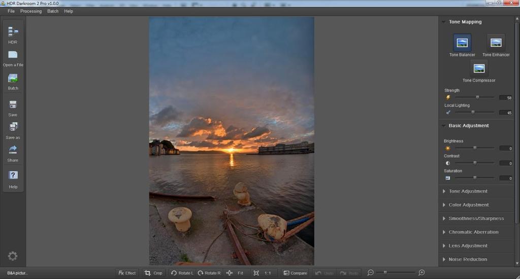 In the next step you can specify the tone mapping settings you prefer.