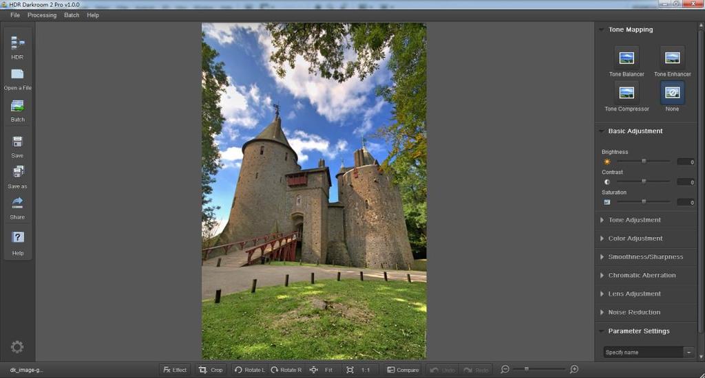 Step 3: The magic of Tone Mapping In order to obtain the highest quality HDR image, adjust the tone mapping settings to suit your