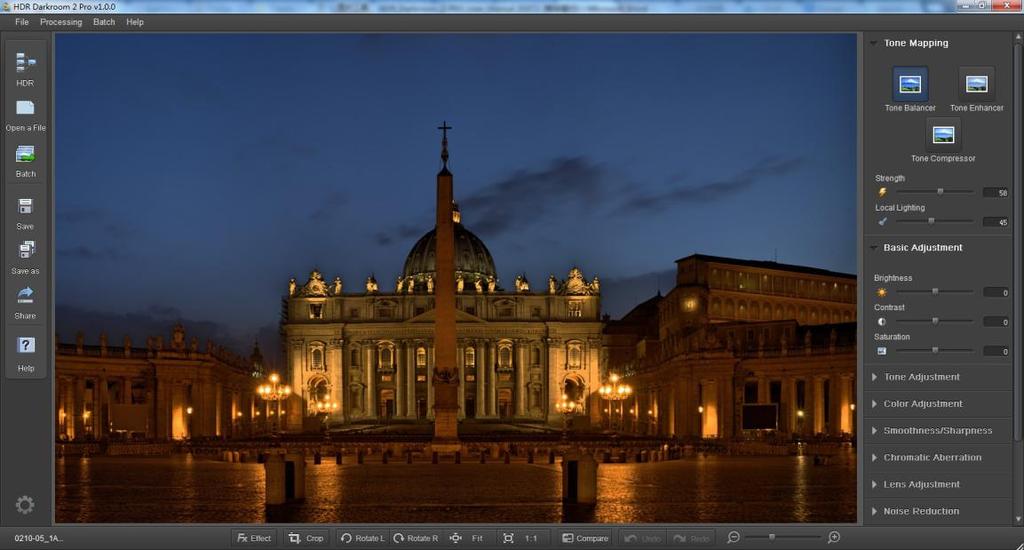 1.2 Introduction to HDR Darkroom 2 Pro An all-in-one professional HDR application
