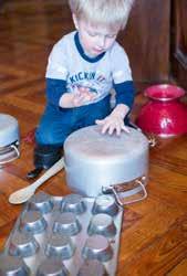 They ll love pounding and making noise as much as a one year old or baby does. The sounds the pots make are fantastic sensory.
