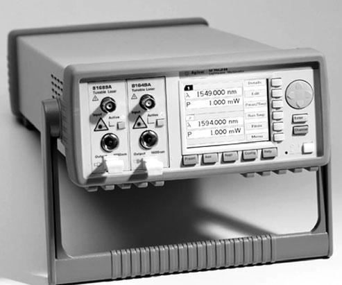 562 8163B Lightwave Test 8163B Lightwave Multimeter Benchtop and smart carry-along instrument Ready-to-use applications for ease of operation Cost effective solution for component test High-contrast