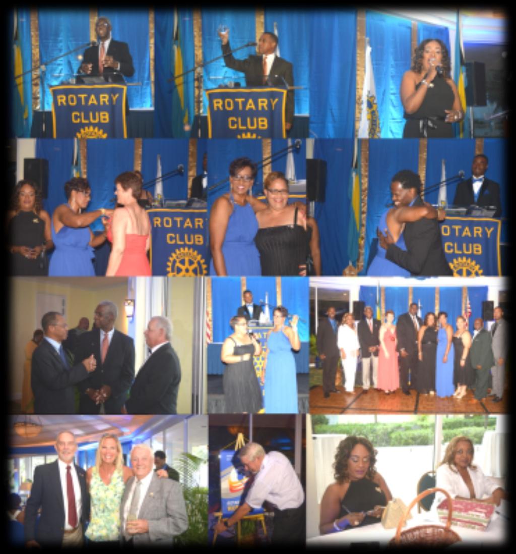 In a beautifully decorated room filled with excitement and anticipation, successful businesswoman Carol Rolle was installed by Assistant Governor, Billy Jane Ferguson, as President of the Rotary Club