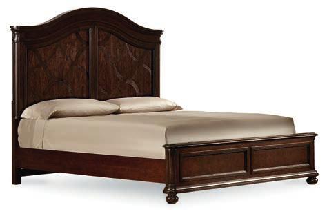 PANEL BED, QUEEN 3305-4105K Overall: 66w x 88d x 69h Consists of: 3305-4105 Arched Panel Headboard, Queen 3305-4115 Panel Footboard and