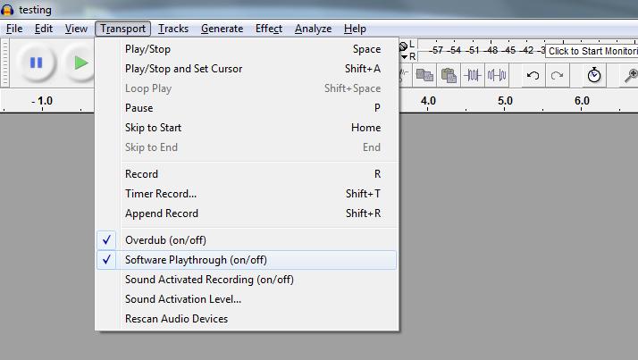 Recording Audio from an analog source (a cassette deck or record player) in Audacity Check your audio levels before recording 1. Turn on your player (either your cassette deck or record player) 2.
