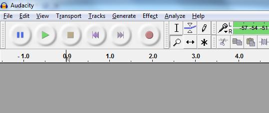 You can also look at the timer to help jump around to certain parts of your recording. The timer is above the blue waveform and goes by seconds.