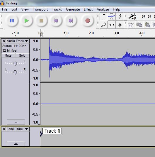 Turn your songs into audio files With the Label function in Audacity, you can pick points of your recording to export as individual files (your songs or sections).