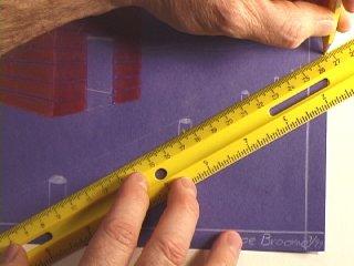 Use your ruler as a straight edge and lay it