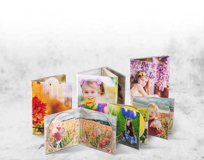 Creative 100% CD/DVD Case Data Carriers This line of cases is an elegant and solid product made of strengthened, silk structure - photographic paper.