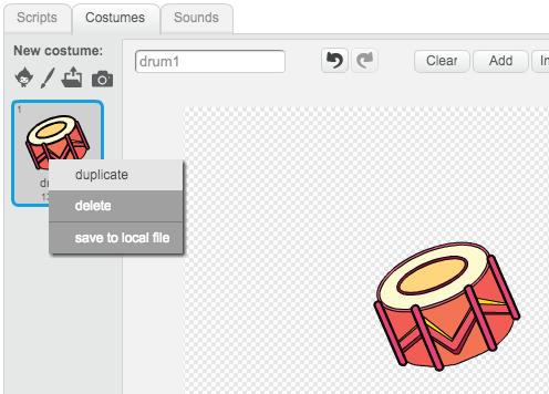 (called drum2 ) and then select the line tool and