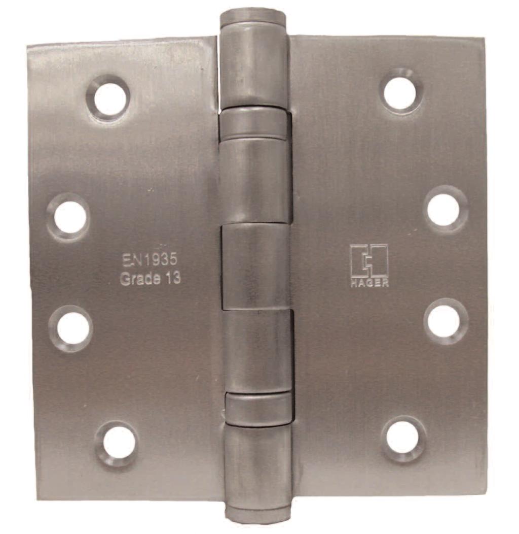 Full Mortise Hinges Five Knuckle Ball Bearing For use on medium weight doors BB6191 Stainless steel with stainless steel pin 304 (Satin ) Notes: -Grade 13 - Severe Duty 120 kg -Door mass equivalent