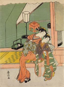 88 Katsukawa Shun'ei (1762 1819), The wrestlers Tanikaze and Taki-no-oto, c.1796; woodblock print.