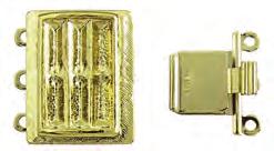 Available in two polished etched texture, -free plated finishes: gold and rhodium.