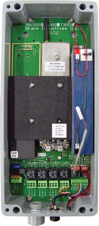 The MS1000 must be mounted in an area where there is a clear, unobstructed path to the environment where the Transmitting PASS (man-downalarm) or SuperCELL (man-down alarm) may be used.