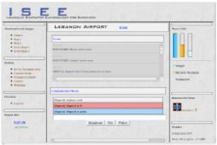 User interface The user interface of ISEE is based on three principles of incident management: Situational awareness Communication Resource management Users log on as one of the several roles (e.g. police, incident command, etc.