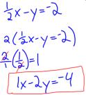 Point-Slope Form Equation w/ slope & 1