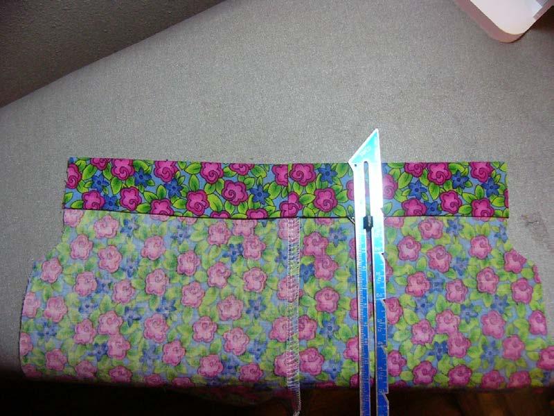 15. Sew along the lower,