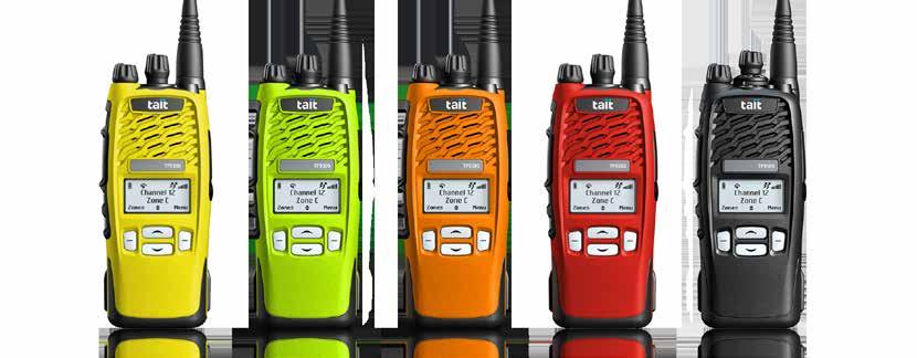 TAIT TRUNKED DMR PRODUCTS WE DESIGN, DEPLOY AND SUPPORT END-TO-END DMR NETWORKS Tait Tough DMR Portables TP9300 DMR Portable: Rugged, feature-rich and business-critical communications grade The
