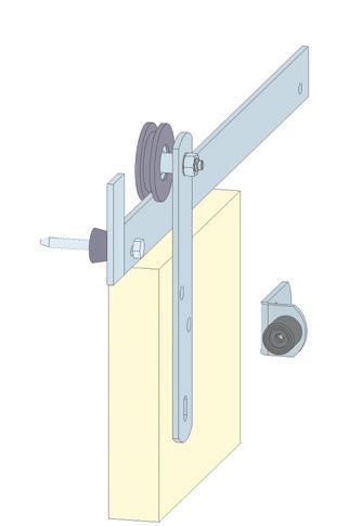 installation Non-Grooved Door with Universal