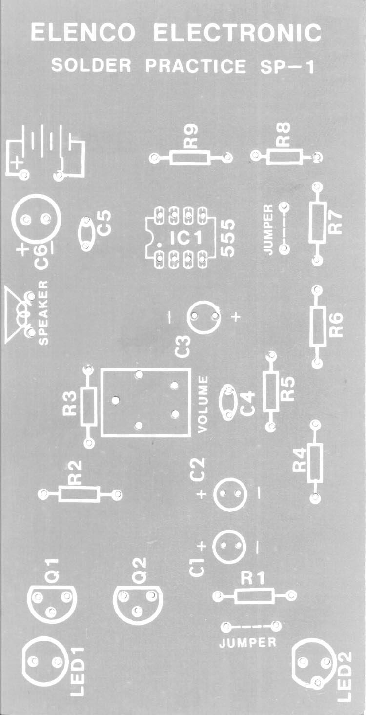Circuit Board Assembly Note that electrolytic capacitors, transistors, LEDs and the IC must be installed according to their polarity. Refer to Figure 1 for identification.