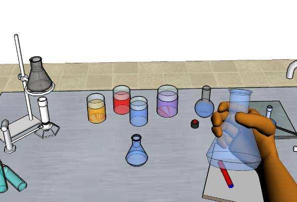 be seen in Fig 6. In the virtual biology laboratory, as stated above, a user can observe small object such as cell in 3D environment.