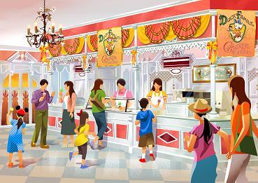 Disney Resort since it was first launched in 1986 and, for the anniversary period only, Pastry Palace and Ice Cream Cones will be transformed into shops specializing in this confectionery.