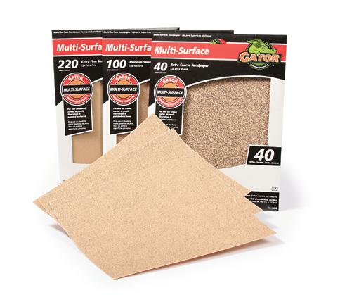 9 x 11 Bare Wood Sandpaper Best for general wood sanding and final wood preparation before applying stain, varnish, or paint. Softly cuts to produce a smooth finish.