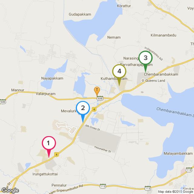 Restaurants Near Shriram Properties Town Square Villa, Chennai Top 4