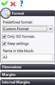 Select the A3 ISO Landscape format in the drop-down list and click on to confirm. In the Sketch tab, select Title Block. Warning: Every time you click on this icon, TopSolid creates a new title block.