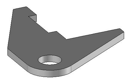 TopSolid Design Basics Exercise 3: The bracket Exercise 3: The bracket Concepts addressed: - Adding constraints - Extruding a contour - Performing a volume trim - Making a drilling - Assigning