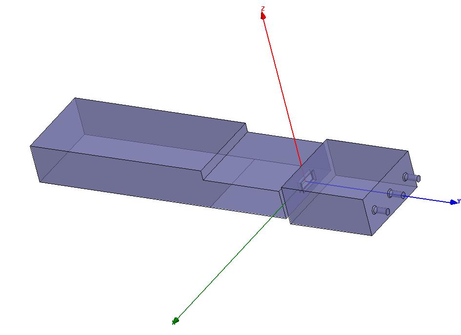 Orthogonal E and H Cavity Coupled to the Waveguide Rectangular Coupling aperture with rounded edges Sapphire Viewing Port