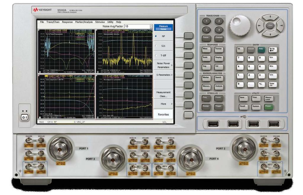 06 Keysight PNA-X Series Microwave Network Analyzers - Brochure Intuitive, Speed-Driven Features Flexible user interface: hard keys, soft keys, pulldown menus, right-click shortcuts, and touch screen