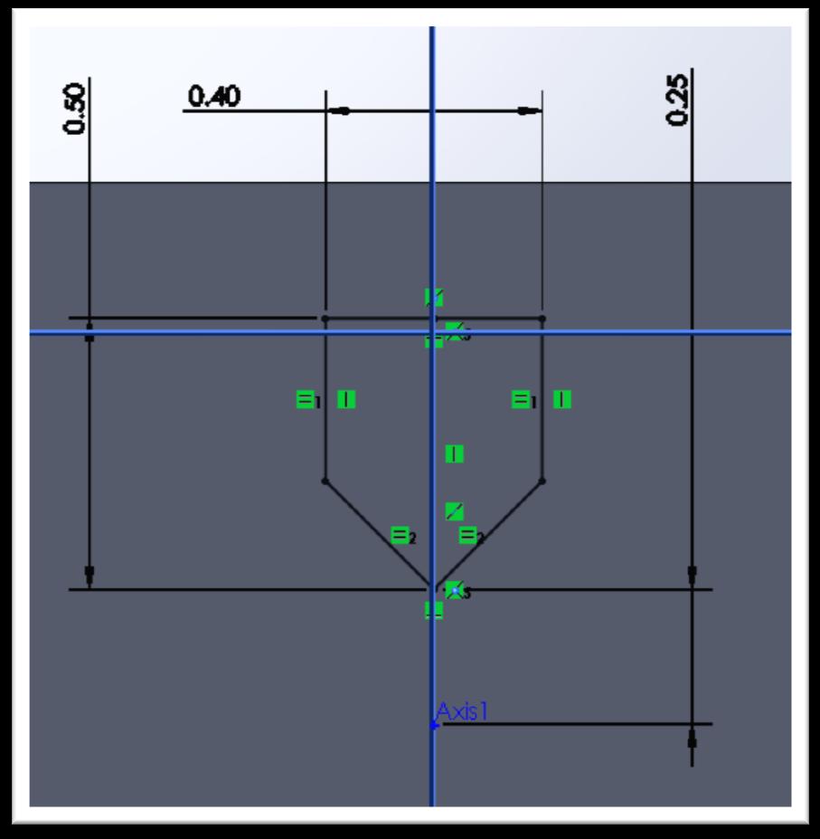 NOW you can make the centerline you drew co-linear to the RIGHT plane.