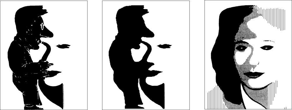 Do you see a saxophone player or a woman s face?