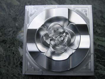 and tooling, test sample Material: aluminium