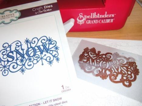 Using the silver shine card is great as it`s a sturdy card & double sided so less work covering all the surfaces.