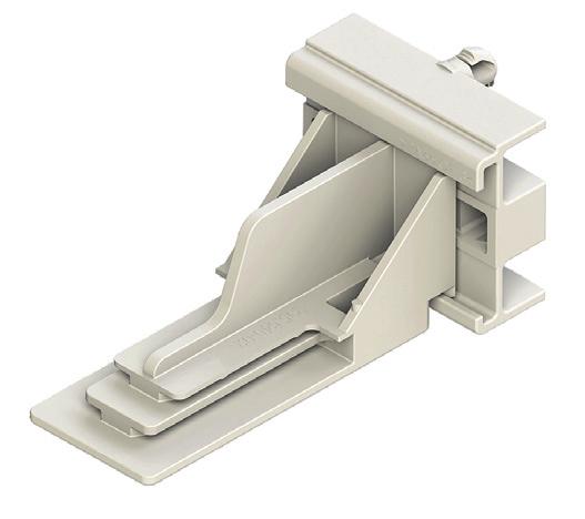 TANDEM plus BLUMOTION Rear Attachment Options Screw-on bracket Two required per drawer For TANDEM 552, 562 and 563 H/F series runners only Lateral self-alignment 3 (1/8") Non-handed, one-piece