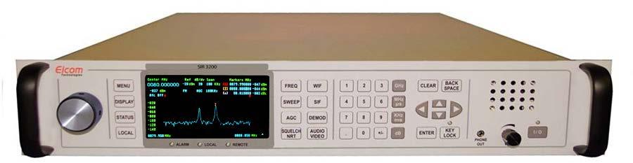 SIR-4011 MICROWAVE WIDEBAND DSP RECEIVER WIDE FREQUENCY RANGE: 0.5 18.