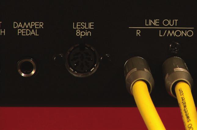 3. Hook Up A Leslie Speaker The Digital Leslie onboard the SK is our most advanced yet. But if you wish to use a traditional Leslie, here s how to hook it up.
